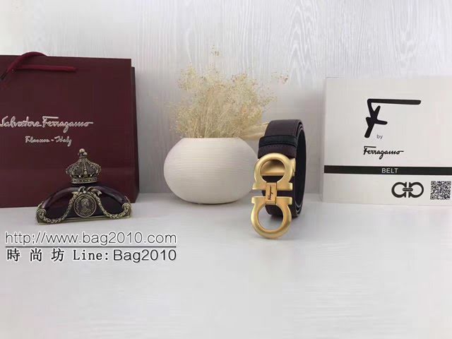 菲拉格慕男士皮帶 Ferragamo雙面牛皮爆款腰帶  jjp2224